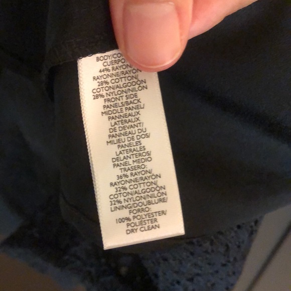 NWT! Black mixed lace LOFT lace dress size 2 - Picture 12 of 13